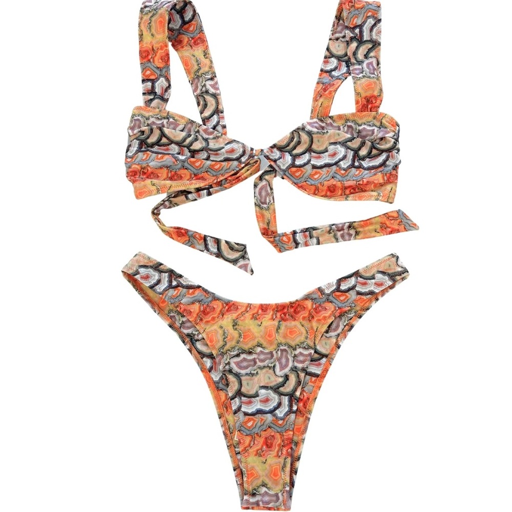 Tiger Skin Bikini Set